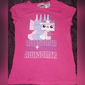 Lego Movie Pink UniKitty Graphic Tee